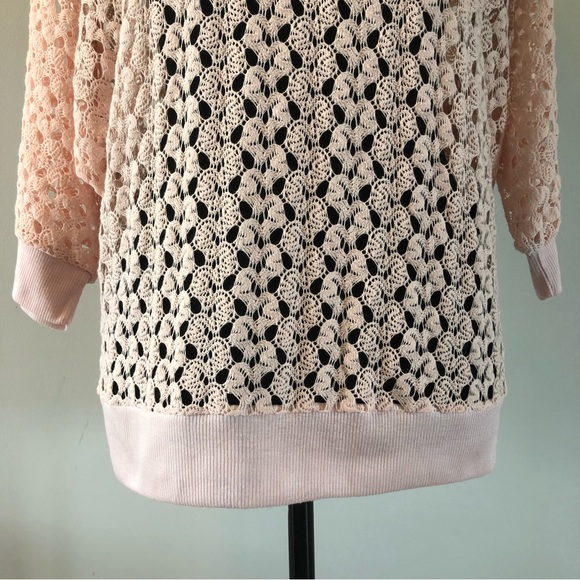 Women’s QED London Light Pink knit top size S/M - Picture 3 of 11